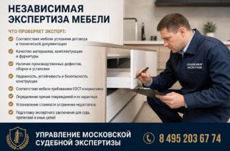 Независимая экспертиза мебели