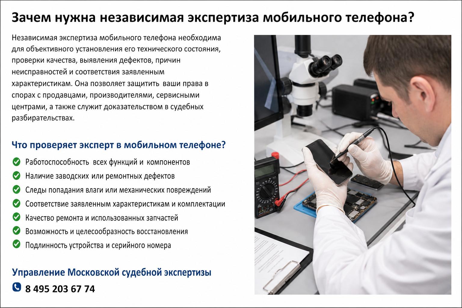 Что вообще проверяет эксперт в мобильном телефоне