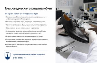 Товароведческая экспертиза обуви