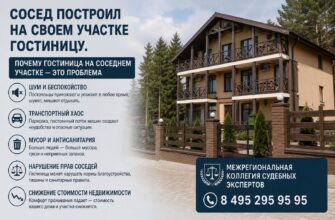 Сосед построил на своем участке гостиницу
