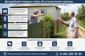 Досудебный порядок спора об установлении границы