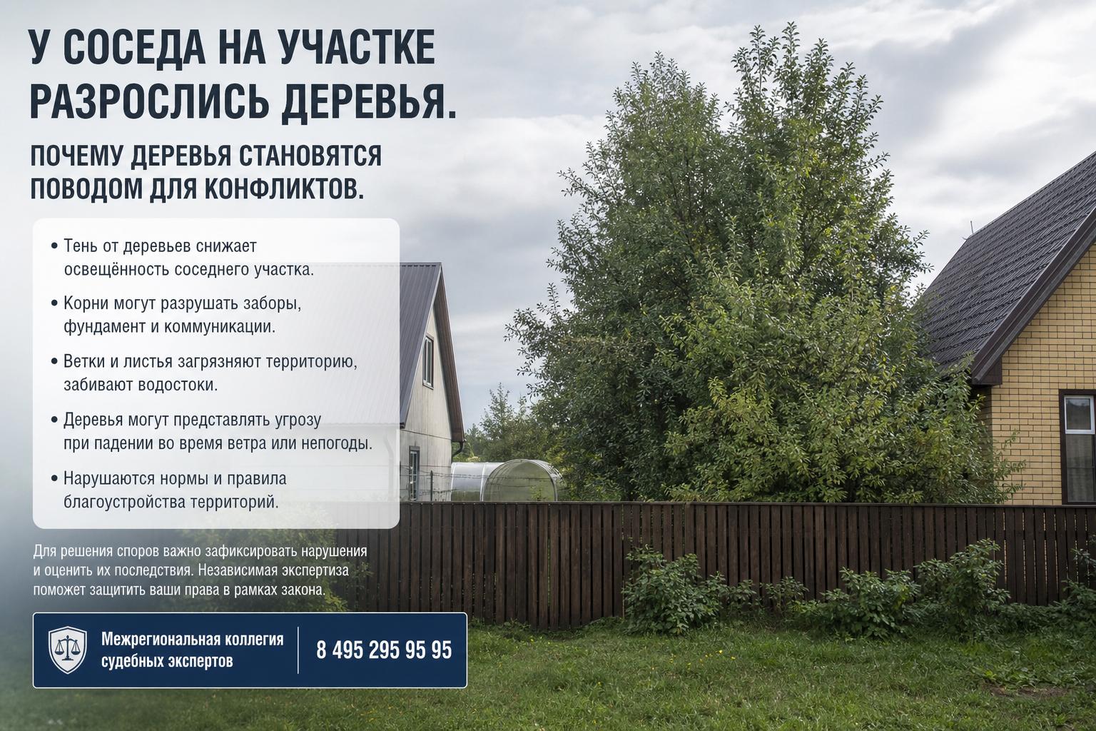 Почему деревья становятся поводом для конфликтов