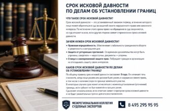 Срок исковой давности по делам об установлении границ