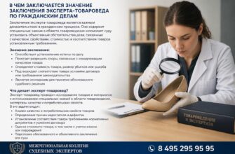 Заключение эксперта-товароведа: гражданского спора