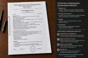 Структура и содержание заключения эксперта