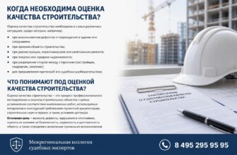 Когда необходима оценка качества строительства